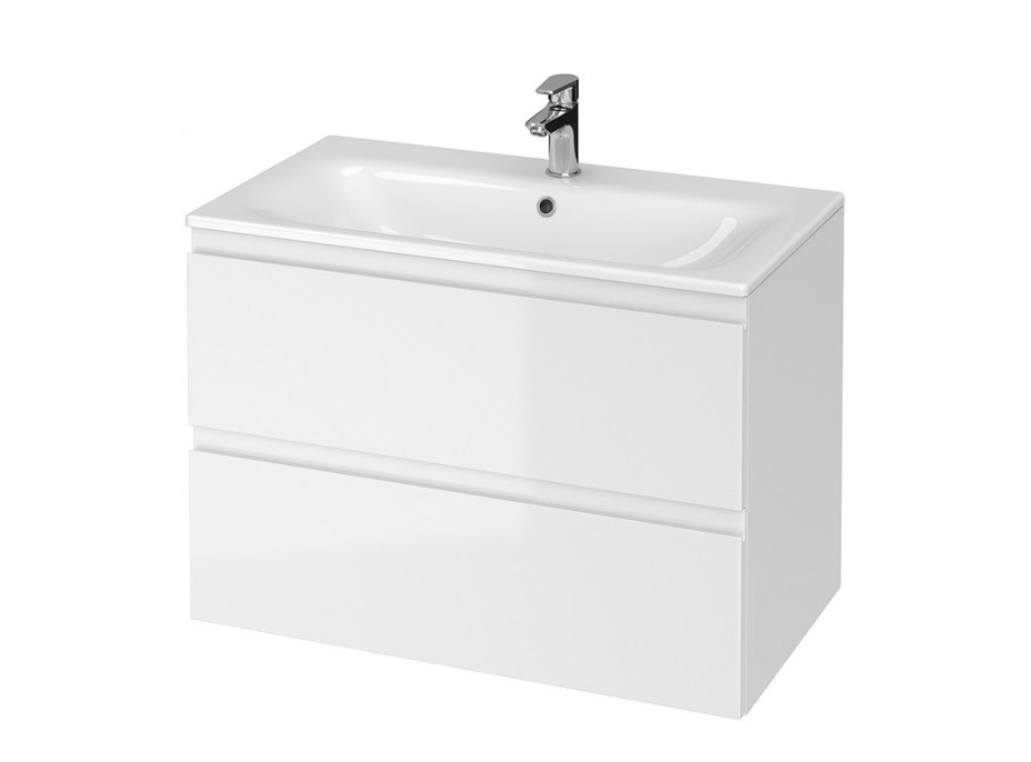 Kúpeľňová skrinka s umývadlom CERSANIT - SET B277 MODUO 80 - BIELA (S801-316-DSM)