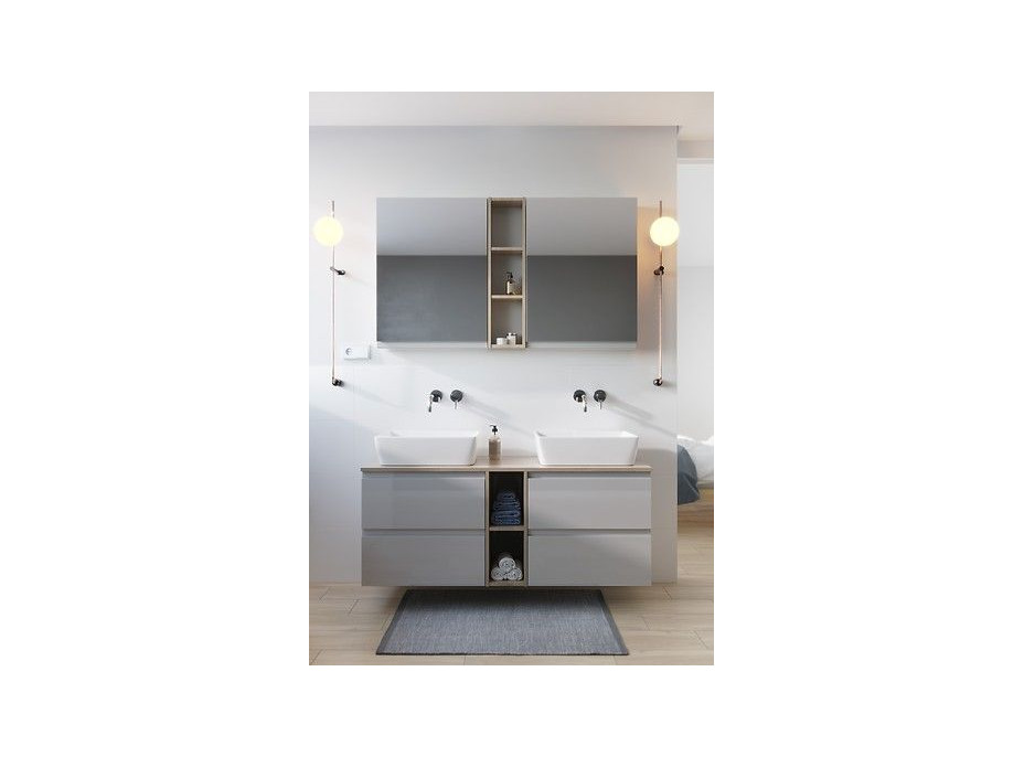 Kúpeľňová závesná skrinka CERSANIT - MODUO - BIELA 80x59,4 (S929-016)