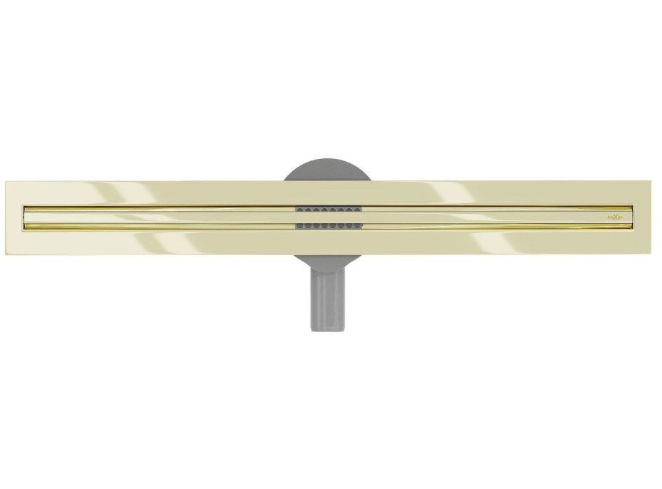Sprchový žľab MAXMAX Mexen FLAT 360 SLIM - zlatý, 1541110