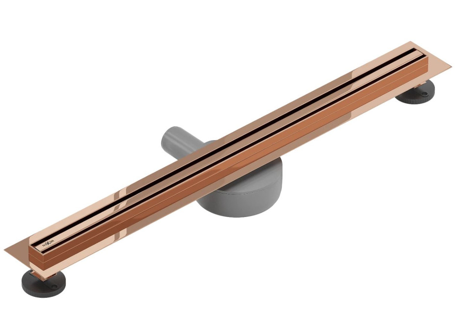 Sprchový žľab MEXEN FLAT 360 SLIM - rose gold, 1641110