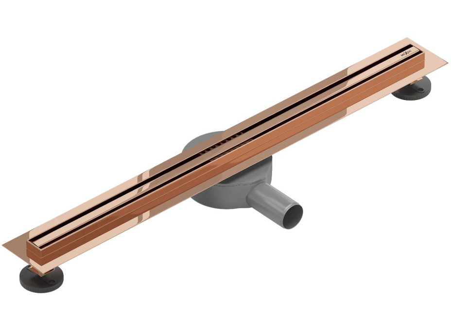 Sprchový žľab MEXEN FLAT 360 SLIM - rose gold, 1641090