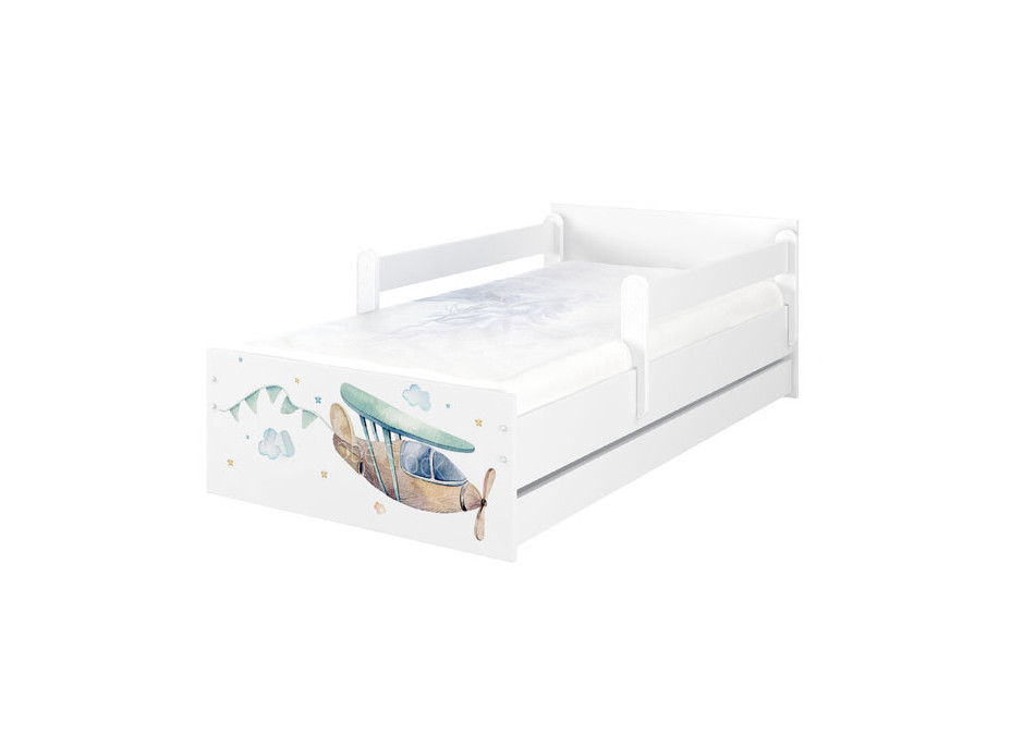 Detská posteľ MAX - 180x90 cm - DO NEBES - biela