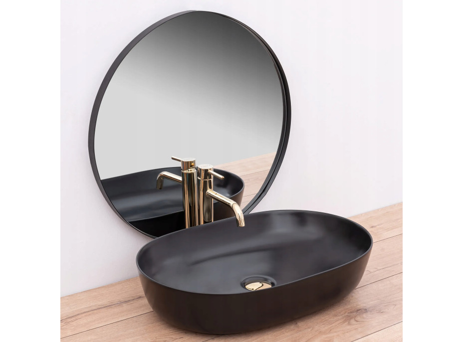 Keramické umývadlo Rea CLEO - čierne matné