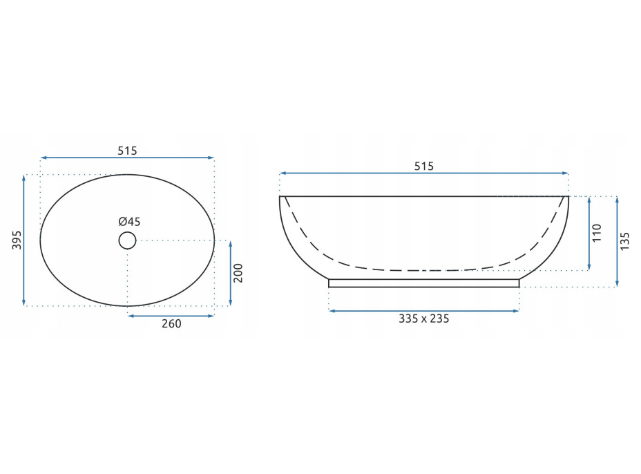 Keramické umývadlo Rea VILLA - retro zlaté