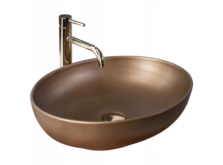 Keramické umývadlo Rea VILLA - retro zlaté