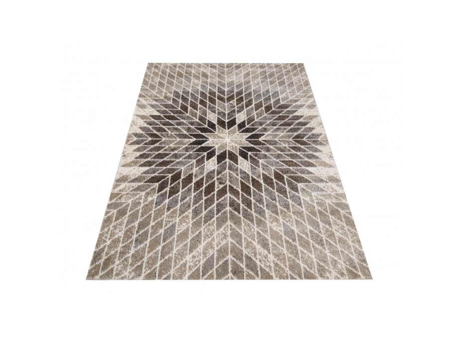 Kusový koberec PANNE mandala - odtiene hnedej
