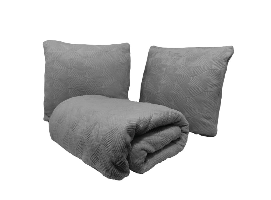 Deka prehoz CALMA 150x200 cm - tmavo šedá