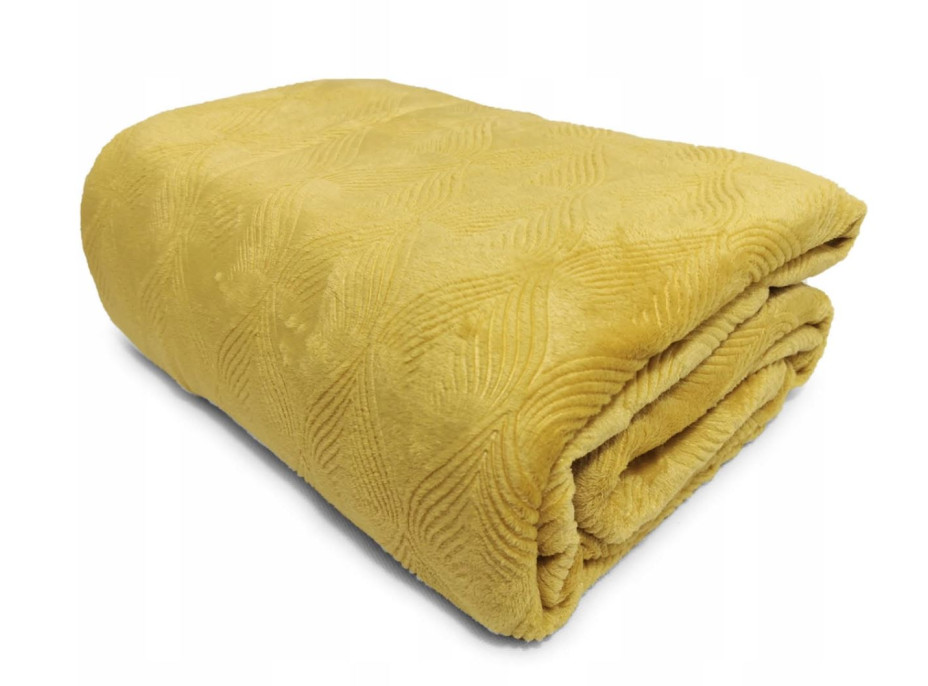 Deka prehoz CALMA 150x200 cm - horčicová