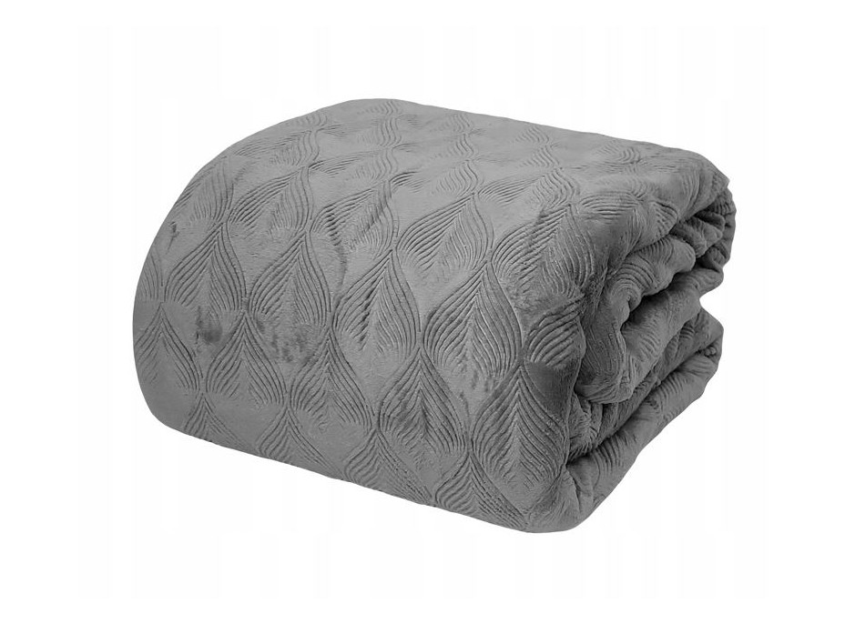 Deka prehoz CALMA 150x200 cm - tmavo šedá
