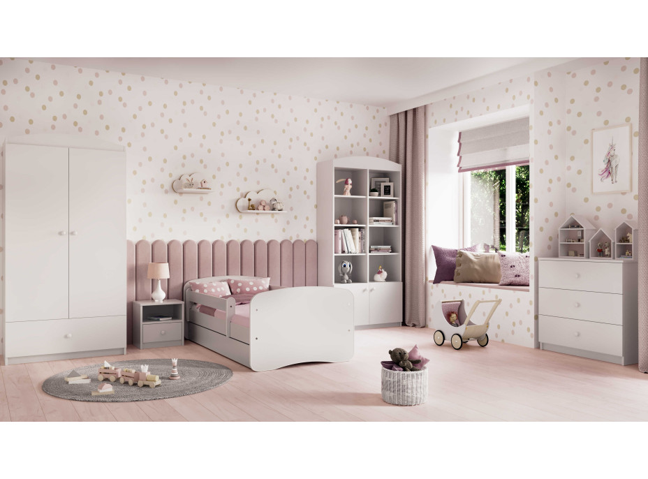Detská posteľ BABY DREAMS bez šuplíka - biela 180x80 cm