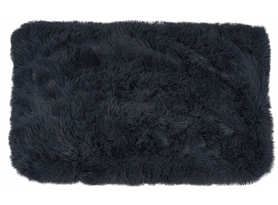 Detský plyšový koberec MAX - čierny