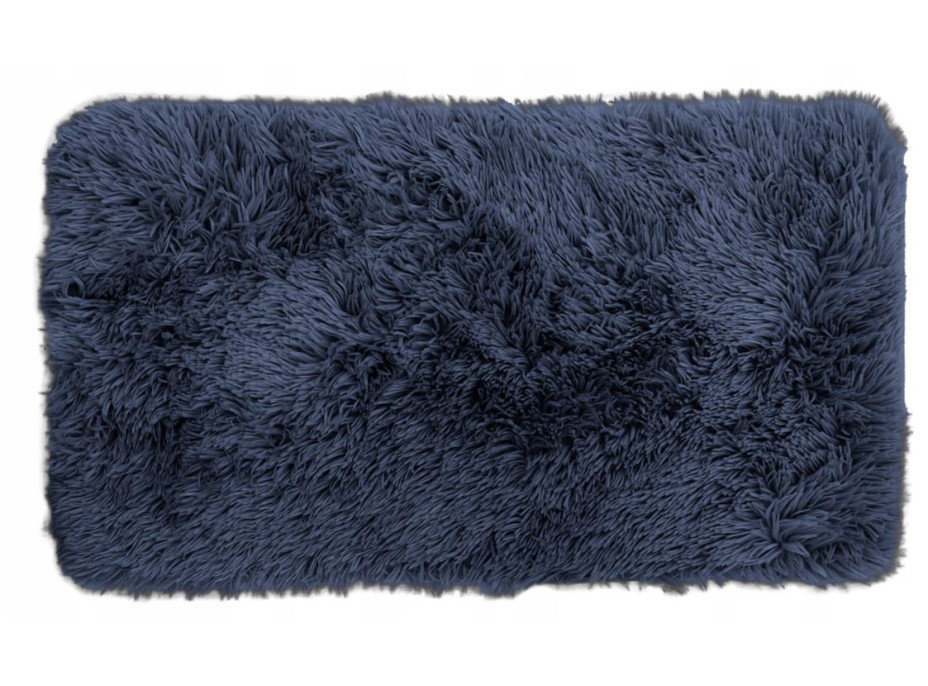 Detský plyšový koberec MAX - tmavomodrý