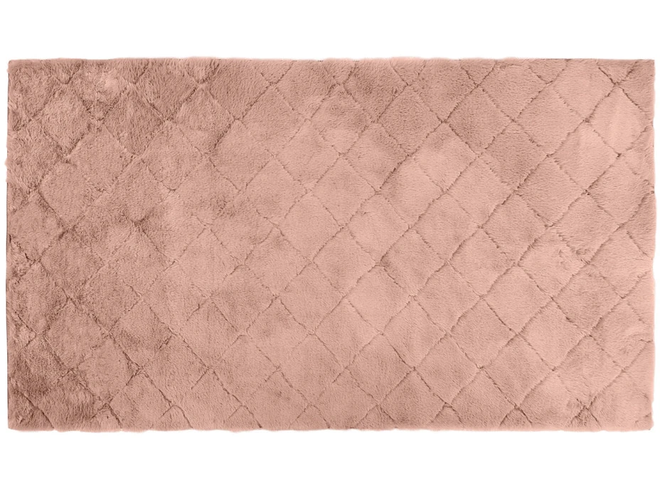 Kusový koberec OSLO TX pikovaný - svetlo ružový - imitácia králičej kožušiny