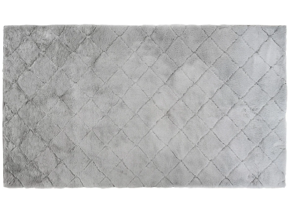 Kusový koberec OSLO TX pikovaný - svetlo šedý - imitácia králičej kožušiny