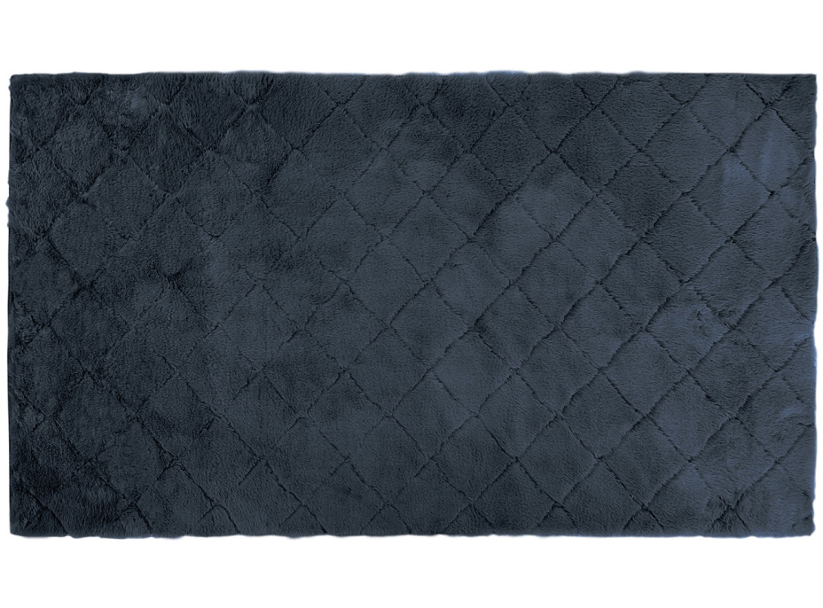Kusový koberec OSLO TX pikovaný - tmavě modrý - imitace králičí kožešiny