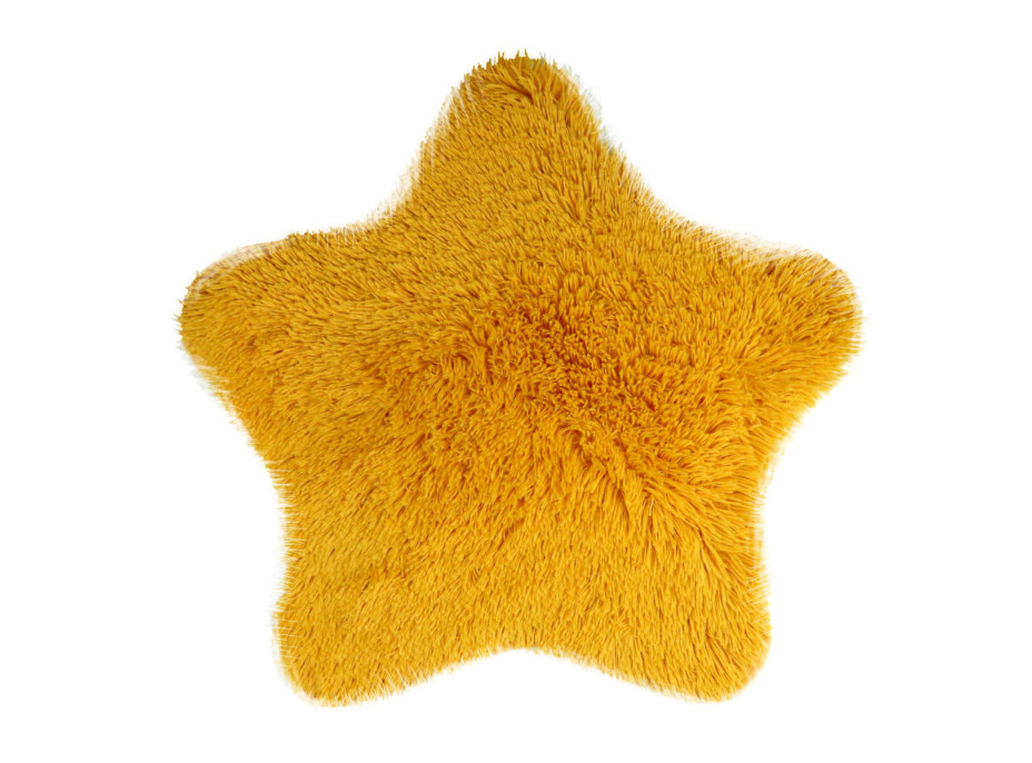Detský plyšový koberec SOFT STAR 60x60 cm - horčicový