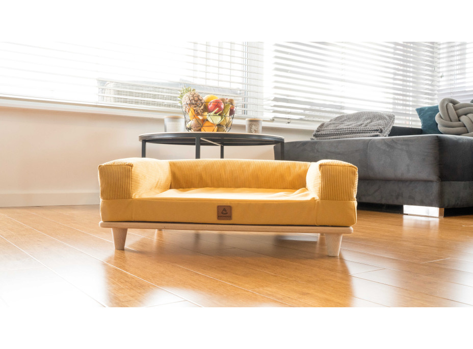 Pohovka pre psov SONIA - horčicová