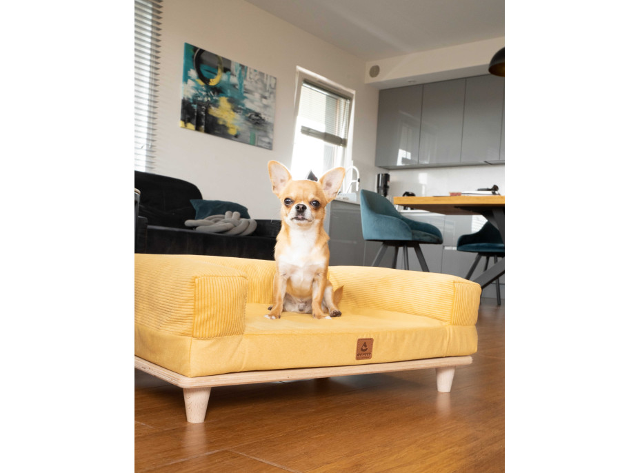 Pohovka pre psov SONIA - horčicová