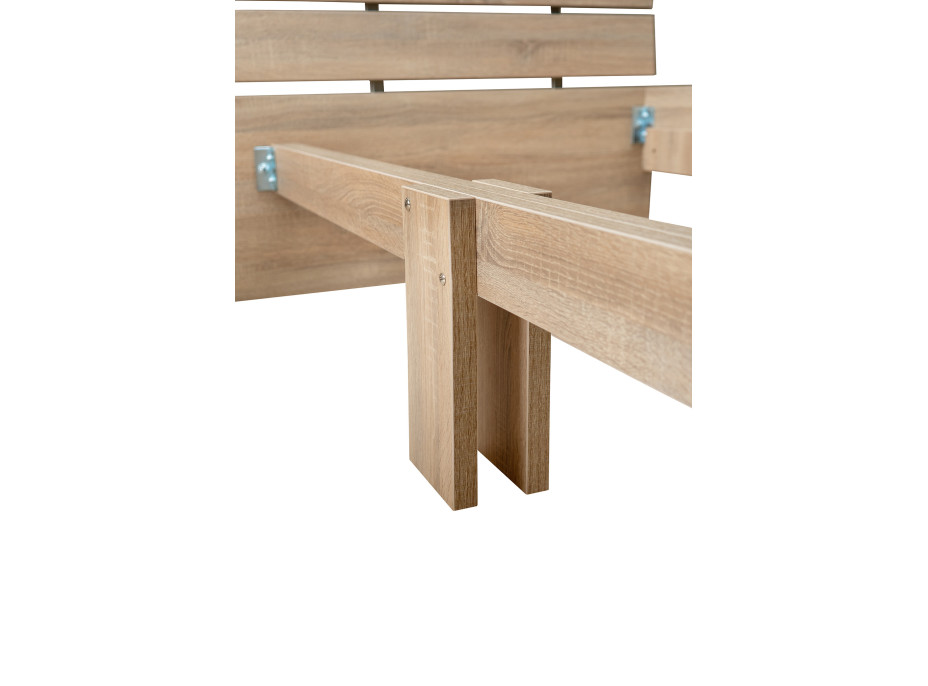 Posteľ DUNKERK 200x180 cm - dub bardolino