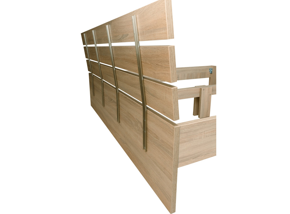 Posteľ DUNKERK 200x180 cm - dub bardolino