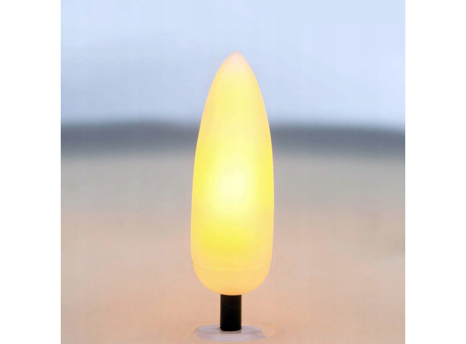 Sada LED sviečok v skle - 3 ks - teplá biela