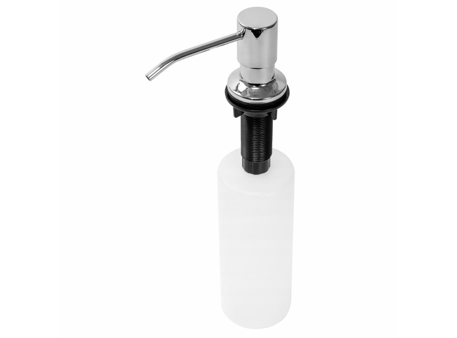 Okrúhly dávkovač REA 250 ml na zabudovanie do drezu - chrómový