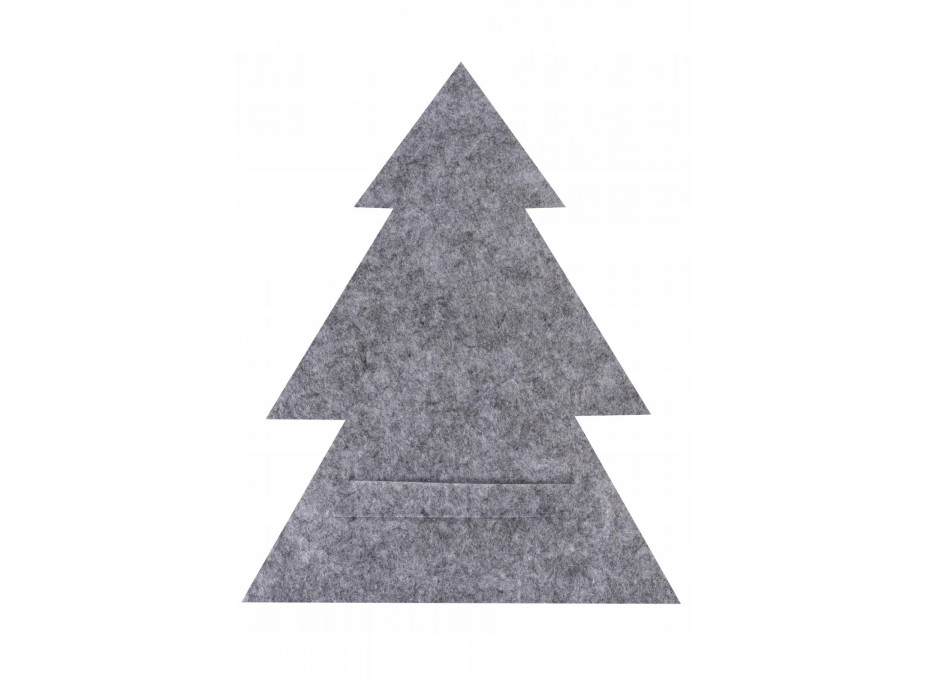 Vianočný obal na príbory - 6 ks - šedé - stromčeky