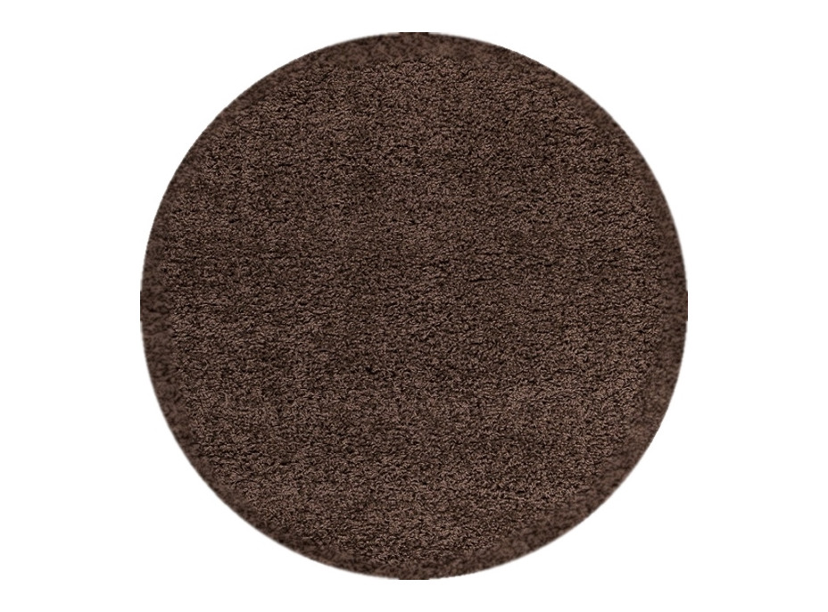 Kusový koberec Dream Shaggy 4000 Brown circle