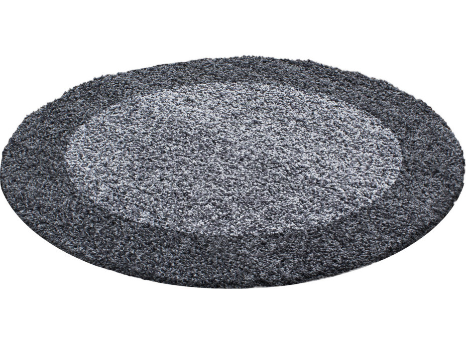 Kusový koberec Life Shaggy 1503 grey circle