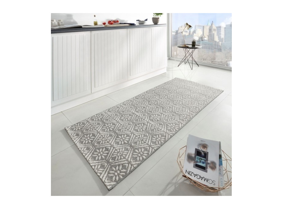 Behúň Soho 102799 grey-Creme 80x200 cm
