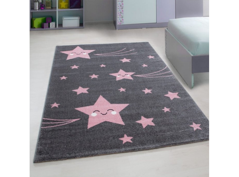 Detský kusový koberec Kids 610 pink