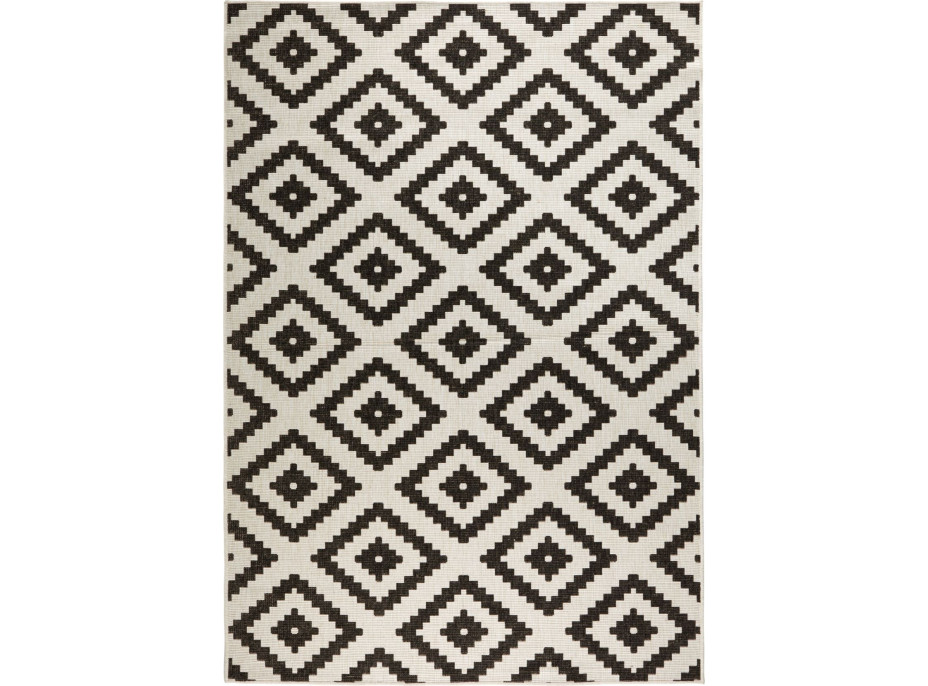 Kusový obojstranný koberec Twin 103129 black creme