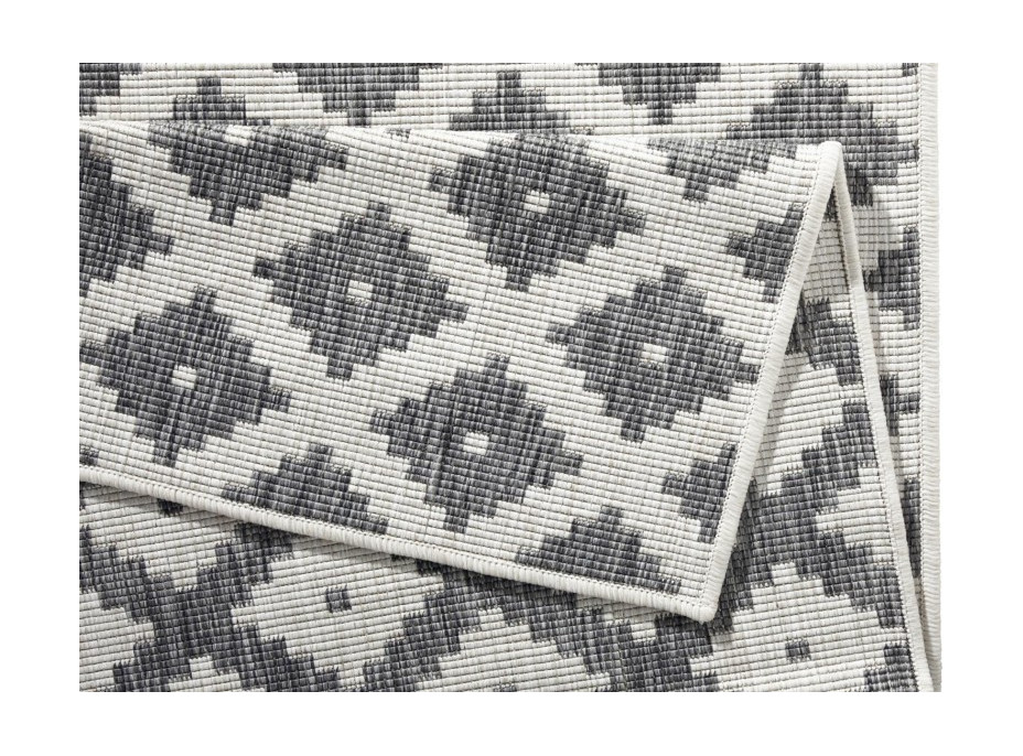 Kusový oboustranný koberec Twin 103126 grey creme