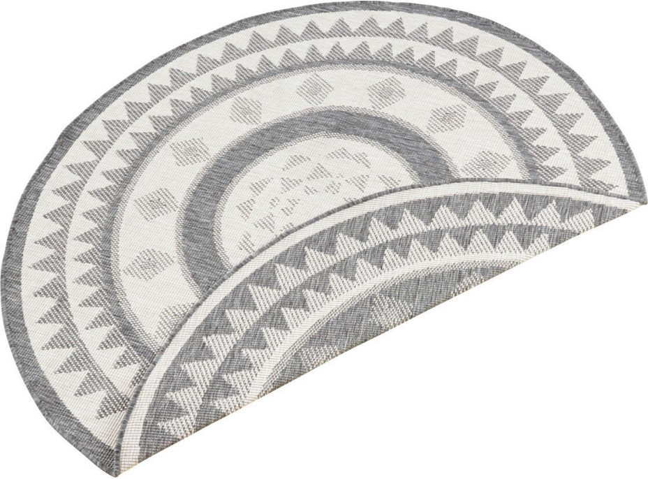 Kusový koberec Twin Supreme 103413 Jamaica grey creme kruh