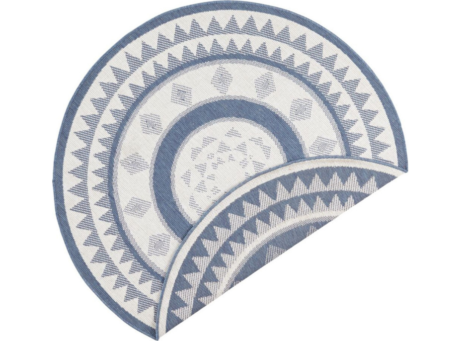 Kusový koberec Twin Supreme 103414 Jamaica blue creme kruh