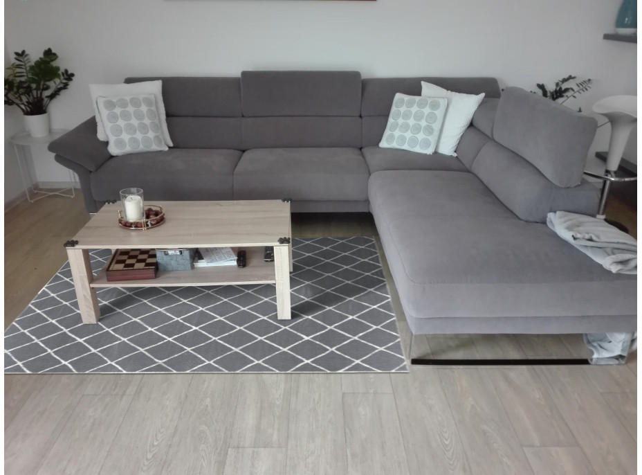 Kusový obojstranný koberec Twin 103118 grey creme