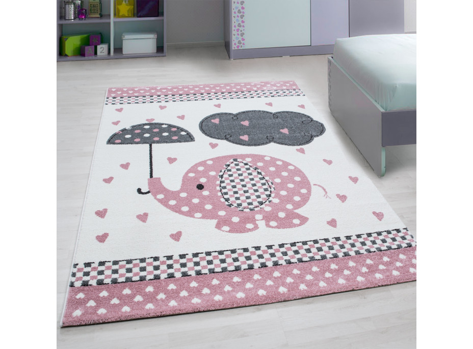 Detský kusový koberec Kids 570 pink