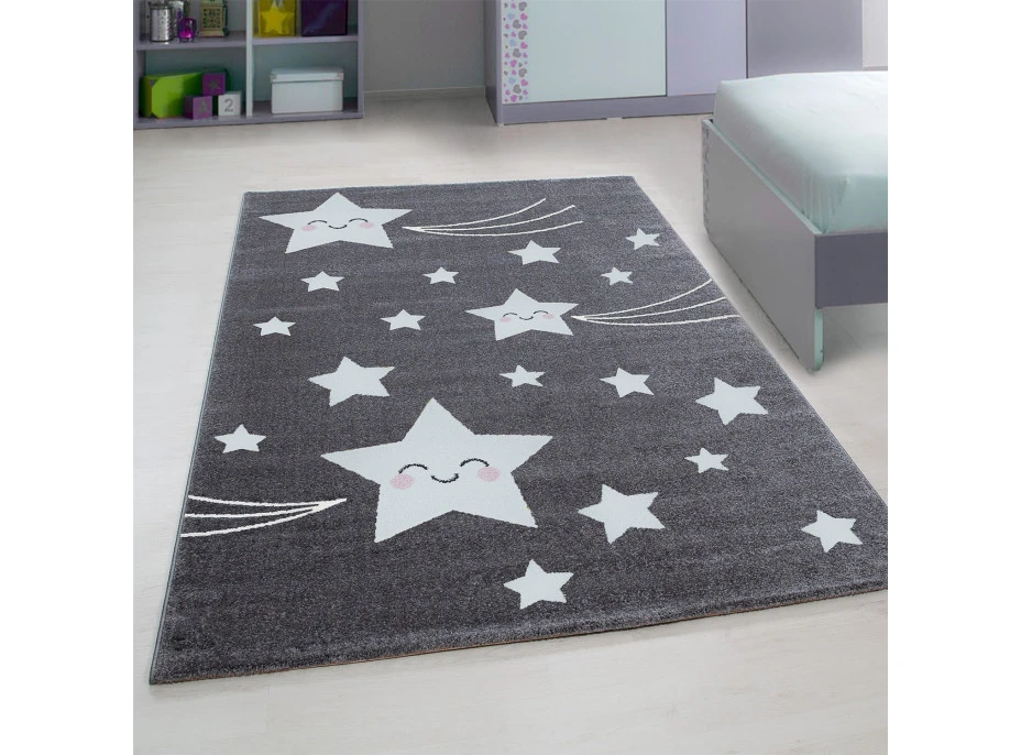 Detský kusový koberec Kids 610 grey