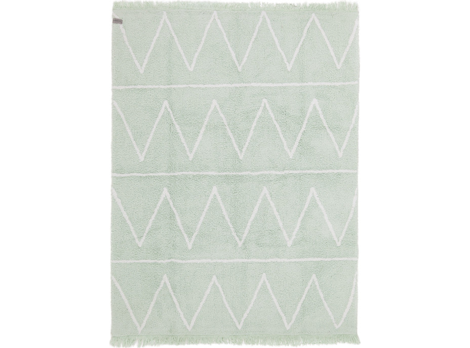 Ručne tkaný kusový koberec Hippy Mint