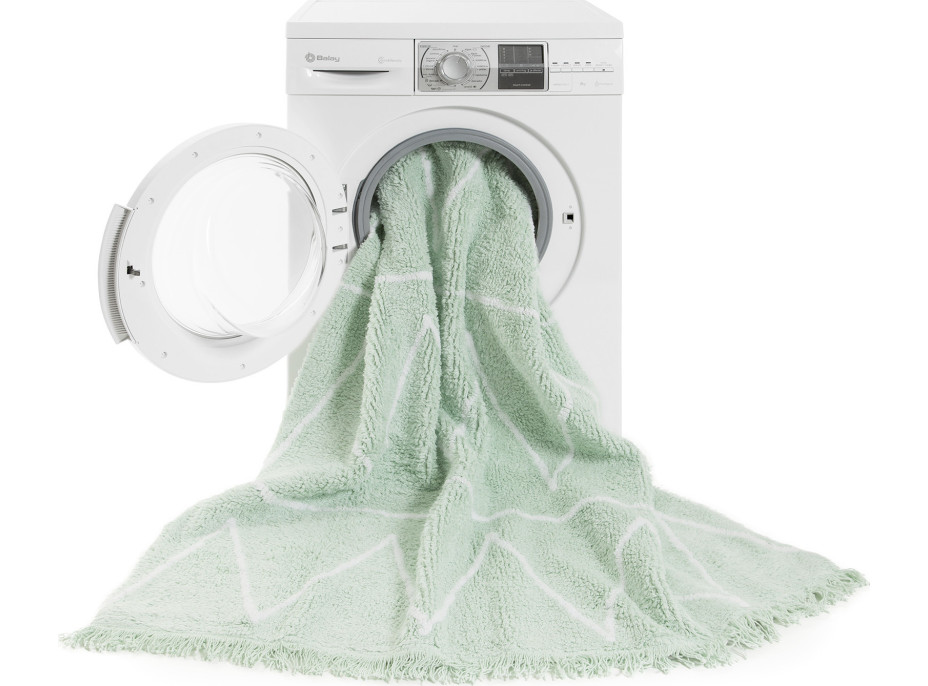 Ručne tkaný kusový koberec Hippy Mint