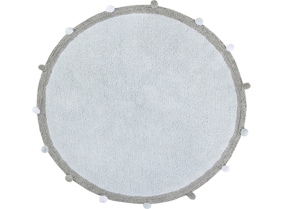 Ručne tkaný kusový koberec Bubbly Soft Blue