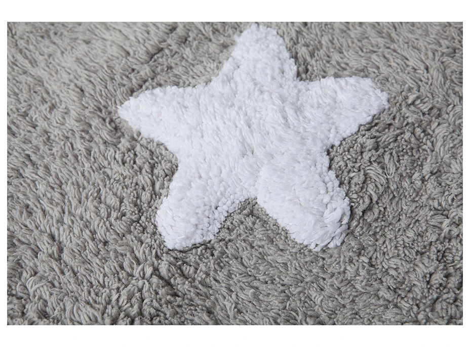 Ručne tkaný kusový koberec Stars Grey-White