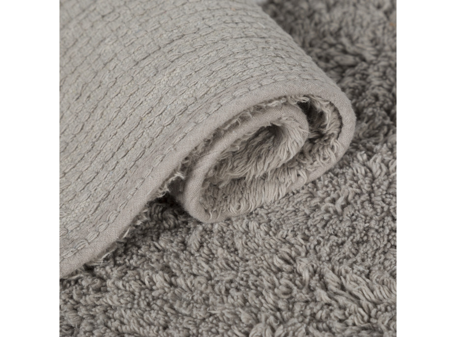 Ručne tkaný kusový koberec Tricolor Polka Dots Grey-Blue