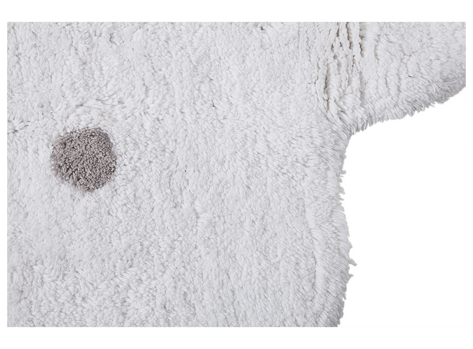 Ručne tkaný kusový koberec Little Biscuit White