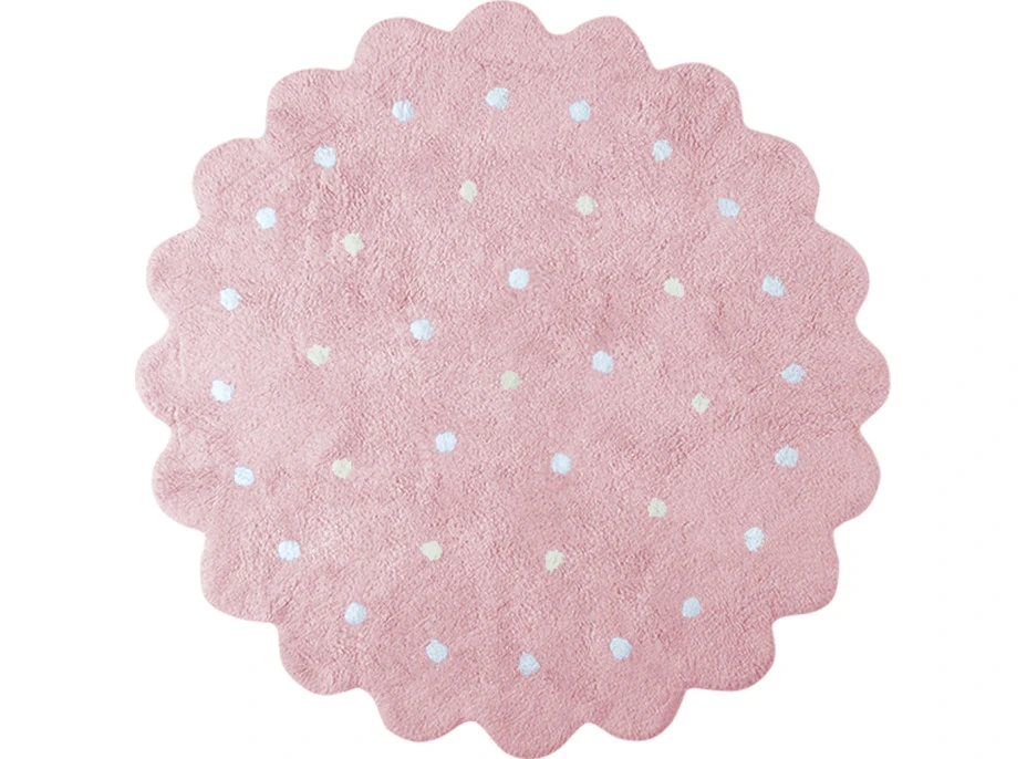 Ručne tkaný kusový koberec Little Biscuit Pink