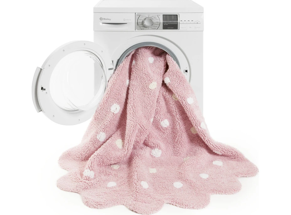 Ručne tkaný kusový koberec Little Biscuit Pink