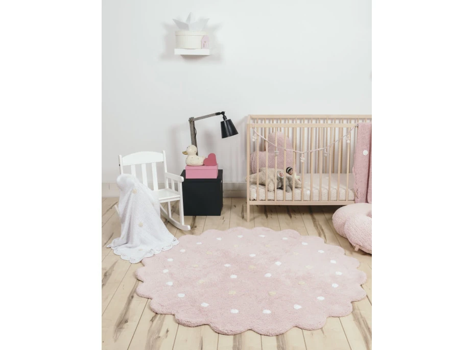 Ručne tkaný kusový koberec Little Biscuit Pink