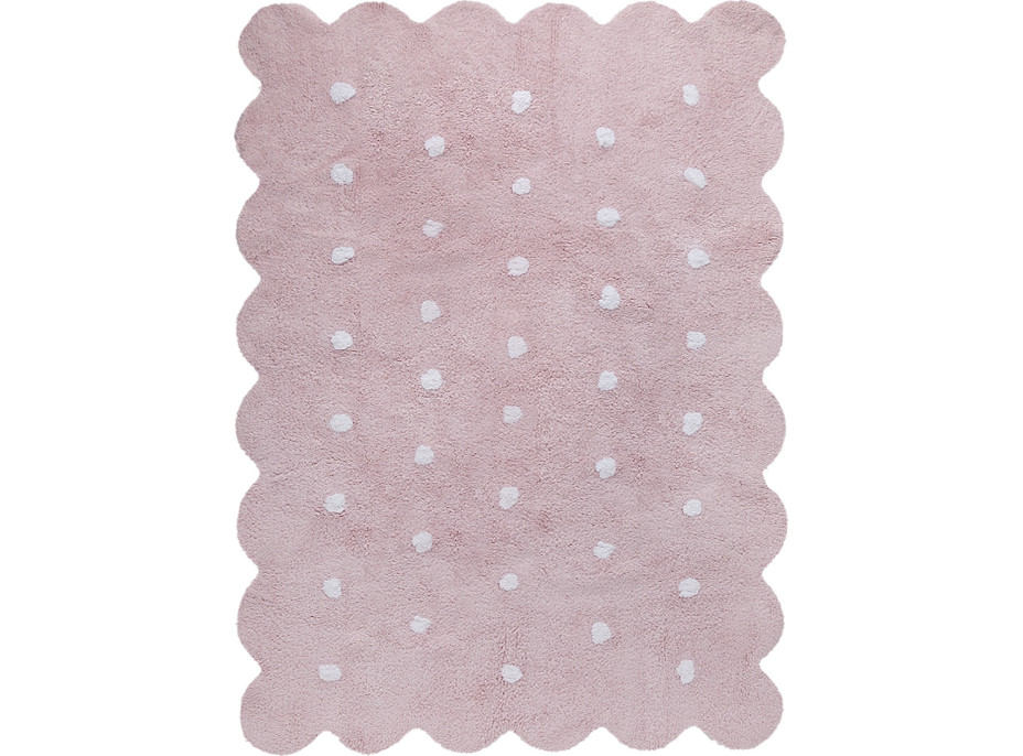 Ručne tkaný kusový koberec Biscuit Pink