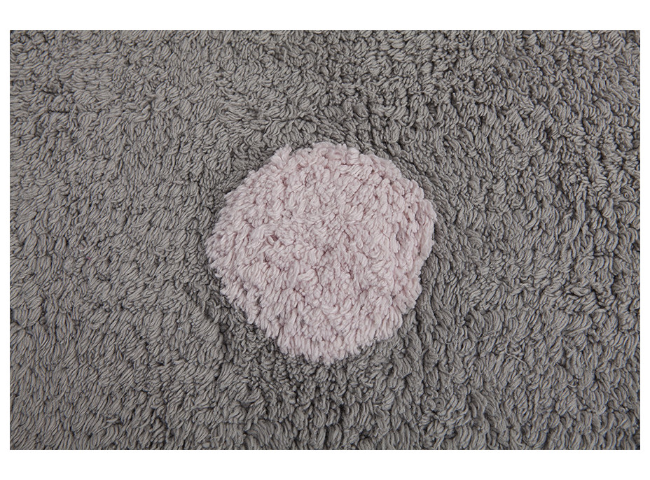 Koberec pre domácich miláčikov Tricolor Polka Dots Grey-Pink