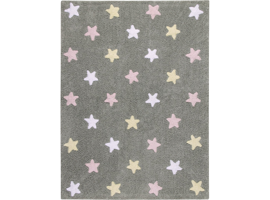 Koberec pre domácich miláčikov Tricolor Stars Grey-Pink